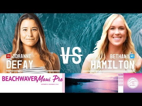 Johanne Defay vs. Bethany Hamilton - Round Two, Heat 5 - Beachwaver Maui Pro 2018