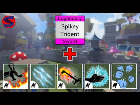 Spiky Trident Combos With All Fighting Styles! Blox Fruits