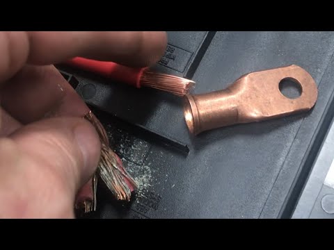 replacing CORRODED sections of battery wires