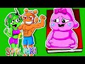 Paper DIY Making INCREDIBOX SPRUNKI Game Book Fat Pinki Got Kicked Out Amy PaperBook