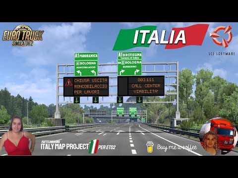 Euro Truck Simulator 2 (1.50) Delivery Firenze to Bologna Italy Map Project by MATT17 + DLC's & Mods