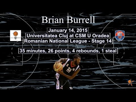 Brian Burrell - "U" Cluj at CSM Oradea HIGHLIGHTS