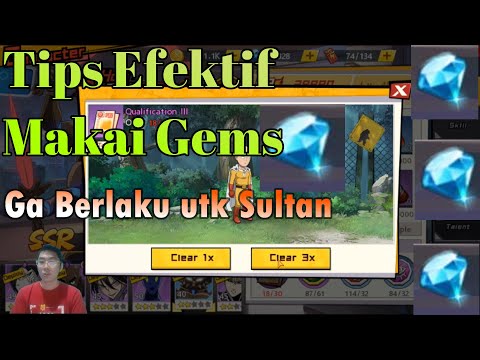 Tips Efektif Makai Gems : OPM The Strongest
