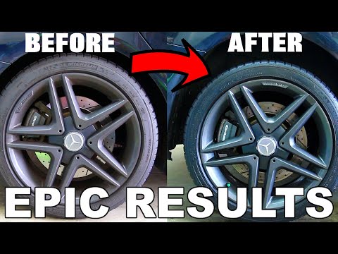 Clean Your Wheels And Tires Fast! Before And After Car Cleaning Results Video