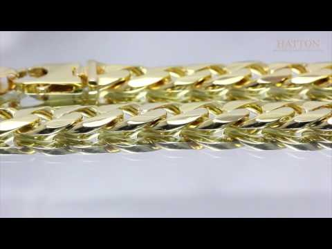 9ct 14ct 18ct Heavy Curb Chain - UK Hallmarked, 22"- 30"- Hatton Jewellers London