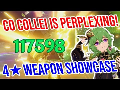 C0 Collei is PERPLEXING! 4★ Weapon Showcase! Genshin Impact 3.0