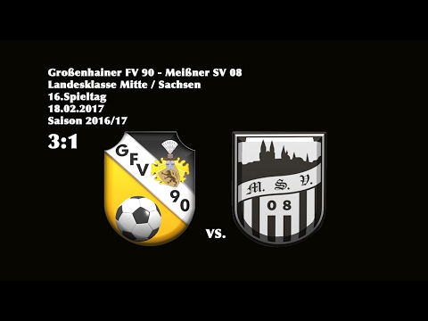 Landesklasse Mitte - (2016/17)/ 16.Spieltag /Großenhainer FV 90 - Meißner SV 08  3:1