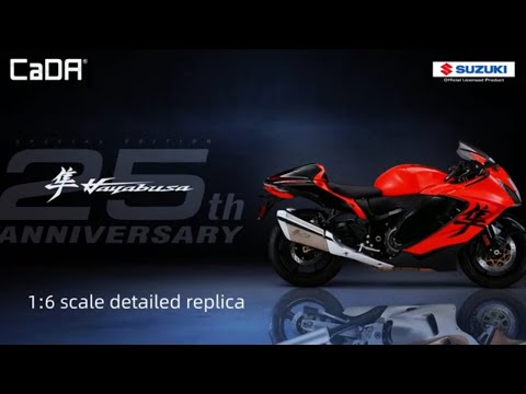 Slide 2 - 1:6 Suzuki Hayabusa Motorbike - 1043 pcs (video)