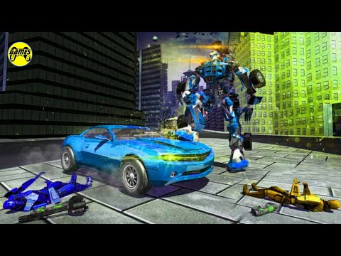 US Police Grand Robot Car Transformation Games - Android Gameplay FullHD