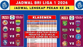 Download lagu Liga 1 2025 Schedule Week 26 - Semen Padang vs Persib - Bhayangkara vs Persija - Liga 1 Indonesia mp3