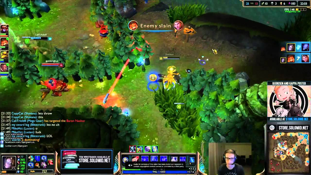 Liên Minh Huyền Thoại: pha xử lý Orianna siêu cấp trong tay Bjergsen