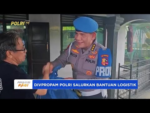 DIVPROPAM POLRI LAKSANAKAN BAKTI SOSIAL DENGAN MENYALURKAN LOGISTIK KEPADA WARGA PINGGIR SUNGAI