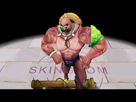 Pool Party Braum Detailed Skin Spotlight - League of Legends
