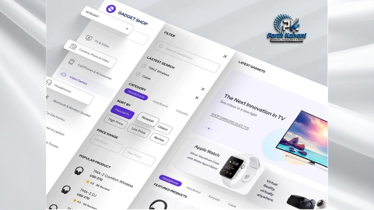 E-commerce demo background