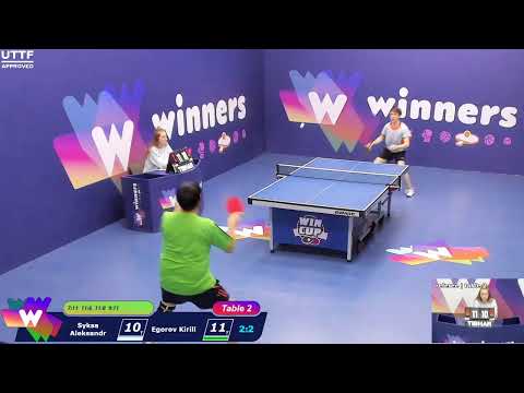 WINners CUP table 2  05.10 Syksa Aleksandr - Egorov Kirill  17:00