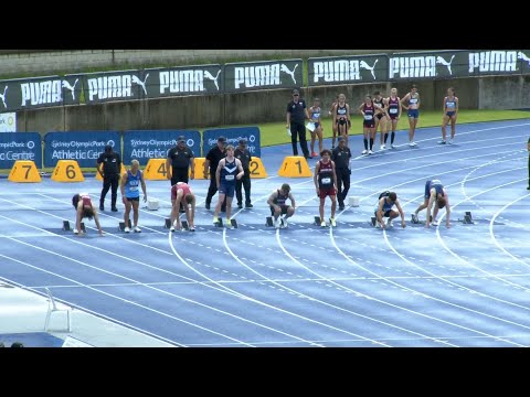 U20 Men 100m Final 2022 Australian Track & Field Championships