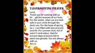 Prayer For Thanksgiving #shorts #thanksgiving #prayer #shortsfeed
