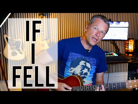 If I Fell Beatles Guitar Lesson - TABs On Screen
