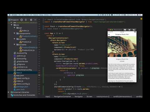 React Navigation v5 shared element transition