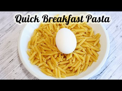 Quick Breakfast Pasta You Need To Try : Breakfast Recipes