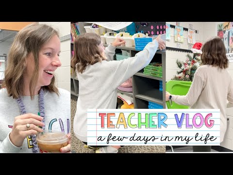 TEACHER VLOG | productive work days, 6 months pregnant