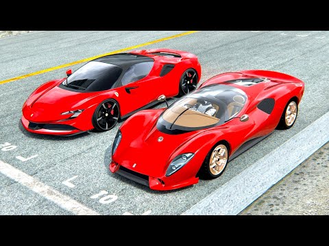 De Tomaso P72 2022 vs Ferrari SF90 Stradale at Monza