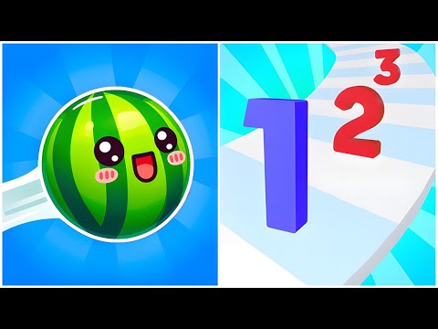 Number Merge Run vs Watermelon Run 3D - (All ASMR Game, New Update)