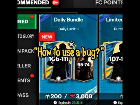 BUG DAILY BUNDLE 3K GEMS✅️ #fcmobile #shortvideo #footballgame #footballshorts