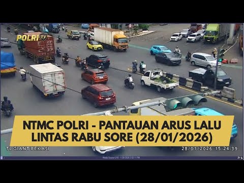 NTMC POLRI - PANTAUAN ARUS LALU LINTAS RABU SORE (28/01/2026)