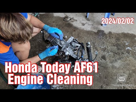 Thumbnail for Honda Today AF61 Engine Cleaning from Cambodia 2024/02/02 by Honda Today