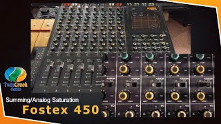 Video thumbnail for Fostex Model 450 Summing and Saturation by Twin Creek Audio