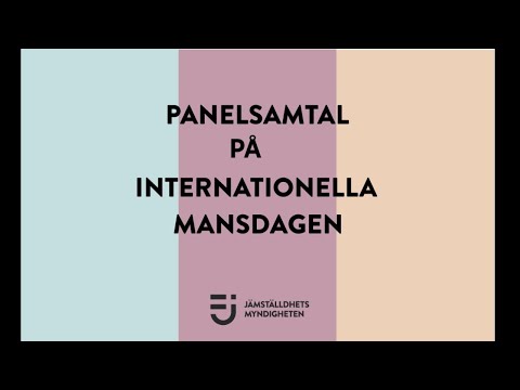 Panelsamtal på internationella mansdagen