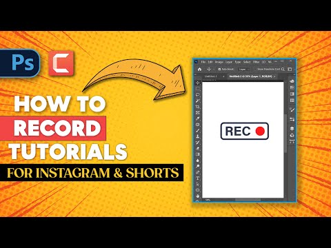 How to Screen record a Photoshop & illustrator tutorials for Instagram & Shorts