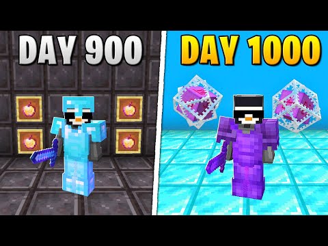 I Survived 1,000 Days in HARDCORE Minecraft...