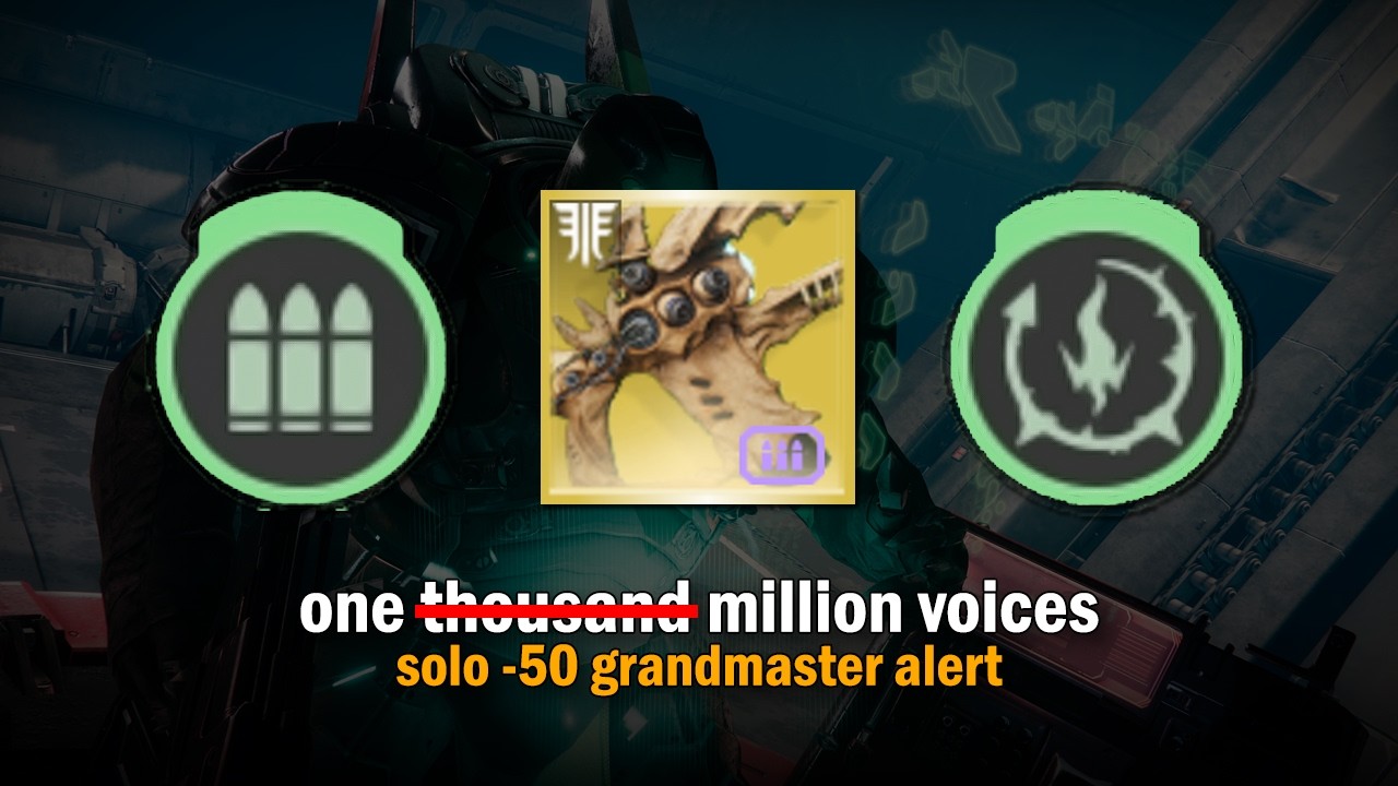 Infinite One Thousand Voices vs -50 Solo GM Alert [Destiny 2]