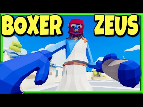 Thunder Punch! Boxer Zeus! vs Every Faction - TABS MODS Gameplay Unit Creator Update