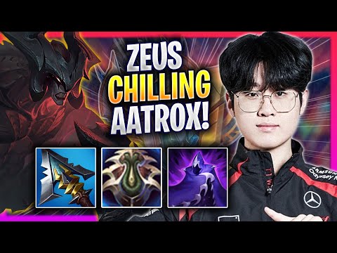 ZEUS CHILLING WITH AATROX! - T1 Zeus Plays Aatrox TOP vs Kennen! | Season 2024