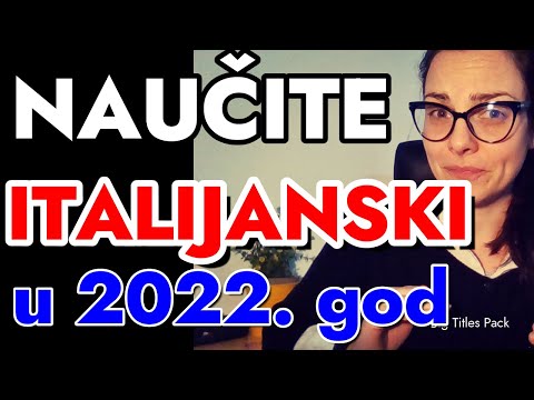 ITALIJANSKI KAKO POČETI - 100 OSNOVNIH, NAJKRAĆIH REČENICA KOJE KORISTIMO SVAKI DAN - PRIČAJTE ODMAH