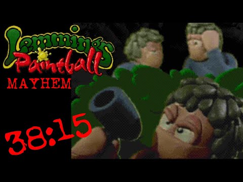 Lemmings Paintball (PC) - Mayhem speedrun in 38:15 (former WR)