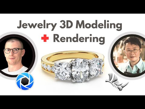 Jewelry 3D Modeling and Rendering- Rhino 3D and Keyshot #436