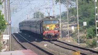 preview picture of video 'Strom of Nagercoil Express at Khutbav'