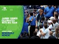 Jannik Sinner Celebrates With His Team | 2024 US Open Final