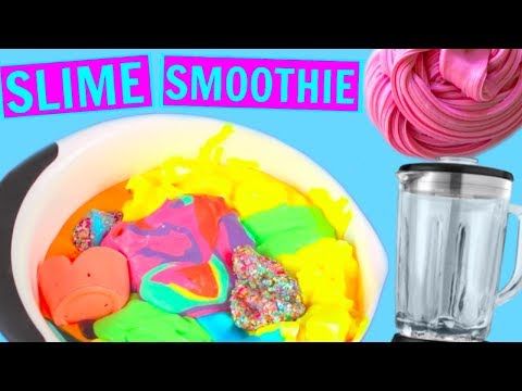 SLIME SMOOTHIE! MIXING ALL OF MY SLIMES! MIXING AND UNBOXING FAN'S SLIME!