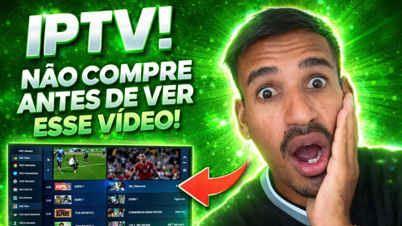 🟢 SEM ENROLAÇÃO! MOSTREI NA TELA DA TV O MELHOR IPTV PARA USAR SEM TRAVAMENTOS - MELHOR IPTV 2026