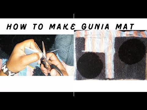 How to make door mat//Rug//Shaggy mat using Gunia/sack//Handmade//Charity Kalunde