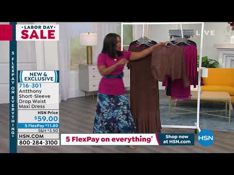 Antthony ShortSleeve Drop Waist Maxi Dress