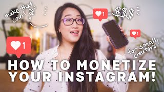 How To Make Money With Your Instagram for artists and creatives l Tips for SMALL Instagram Creators