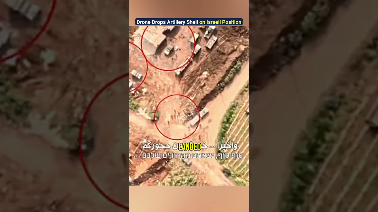 Hezbollah Drone Drops Artillery Shell on Israeli Position!