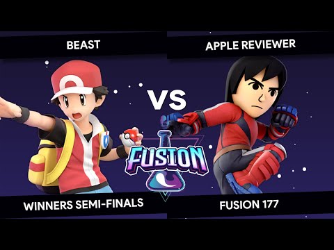 Fusion #177 - Beast (Pokemon Trainer) vs Apple Reviewer (Mii Brawler) - Top 8 - Winners Semis