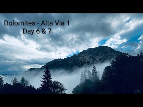Dolomites - Alta Via 1 - Day 6 & 7 : Rifugio Carestiato to Rifugio Pramparet to Forno di Zoldo